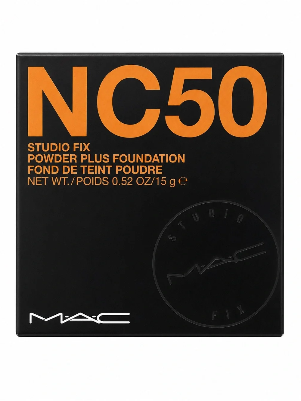 MAC Cosmetics Studio Fix Powder Plus Foundation NC50 - Black & Orange Packaging - Picture 1 of 1